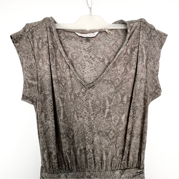 BNWOT REBECCA TAYLOR SNAKE PRINT MAXI DRESS - Picture 2 of 8